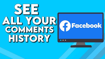 How To Find And See All Your Comments History on Facebook PC
