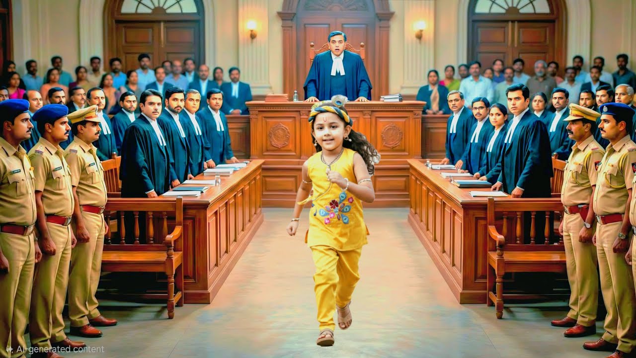 कोर्ट में हुआ चमत्कार ! बाल कृष्ण के आते ही खड़ी हो गई पूरी अदालत | Yashomati Maiyaa Ke Nandlala