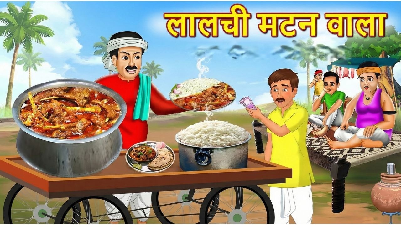 मटन रोटी का लालच | ठगी, चालाकी और करारा अंत | Moral Story