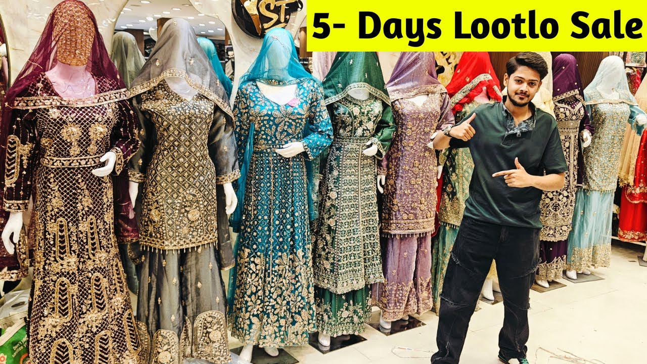 5- Days Lootlo Sale Designer Readymade Bridal Stone Work Pakistani Suits Gharara Plazzo | YS Textile