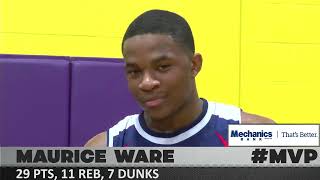 43rd Annual Mansfield New Journal All Star Classic MVP Maurice Ware