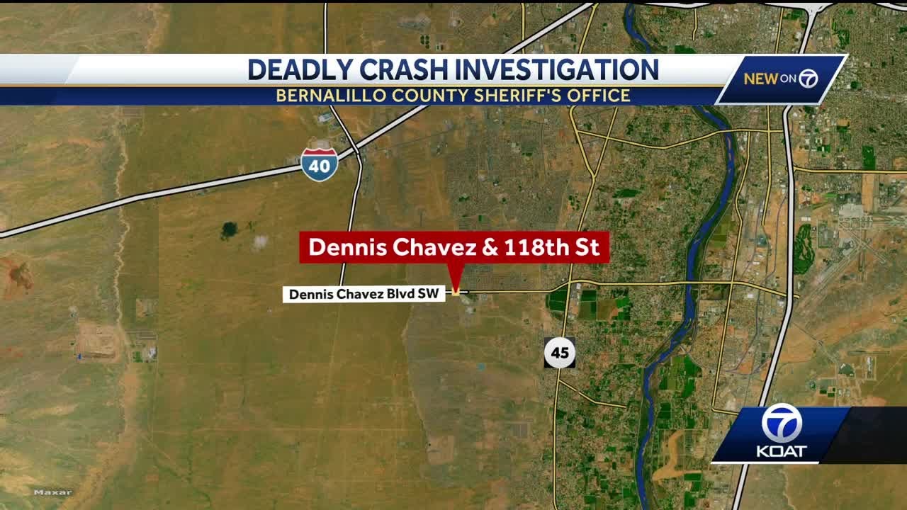 Fatal crash investigation in southwest Albuquerque - YouTube
