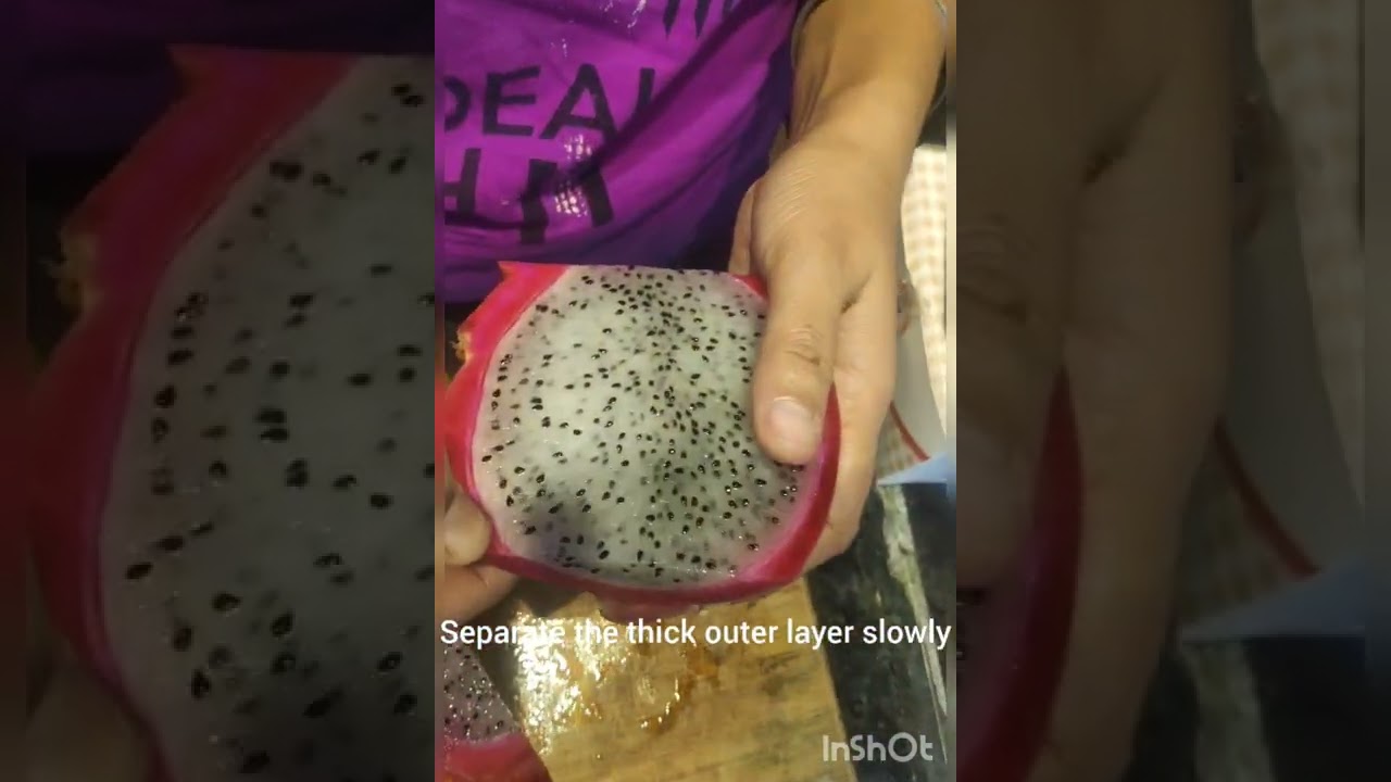 How to cut Dragon Fruit#  Tutorial.# Cutting