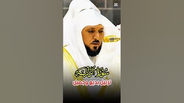 سورة الزلزلة || ترتيل بديع خاشع لفضيلة الشيخ د. ماهر المعيقلي #ماهرالمعيقلي
