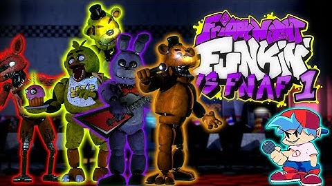 FNF Vs. FNaF 1 (Full) - Playthrough [Friday Night Funkin