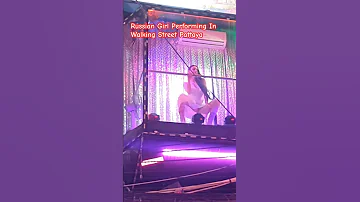 Beautiful Russian Girl Performing At Walking Street Pattaya #shorts #russian #dance