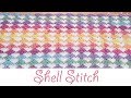 Stunning Crochet Shell Stitch - Blanket / Scarf (beginner friendly)