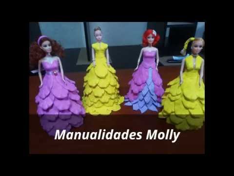 vestidos de goma eva para muñecas