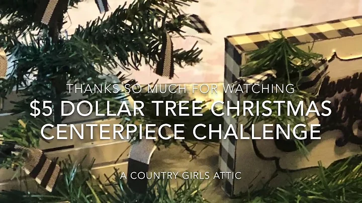 $5 Dollar Tree Christmas Centerpiece Challenge