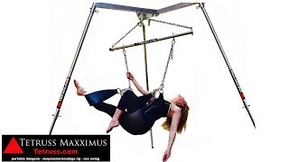 Video thumbnail of "Tetruss Maxximus  Portable Dungeon, Shibari &  Suspension Bondage Rig, Sex Swing"