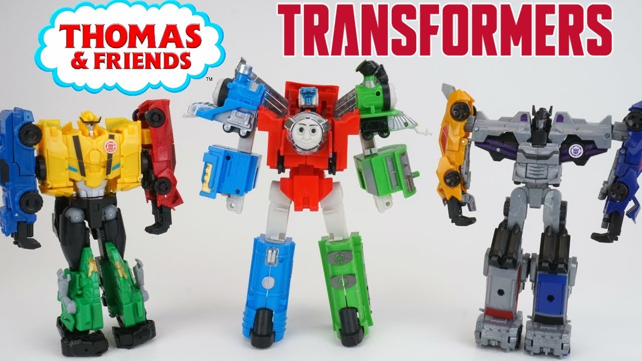 Super Thomas and Transformers Robots In Disguise Combiner Force Ultra Bee  vs Menasor