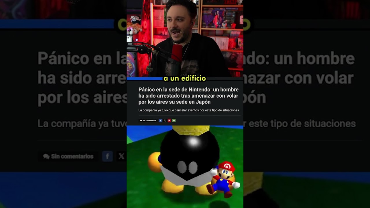 Arrestado por amenazar con volar por los aires la sede de Nintendo #nintendo #noticias #fypシ #viral