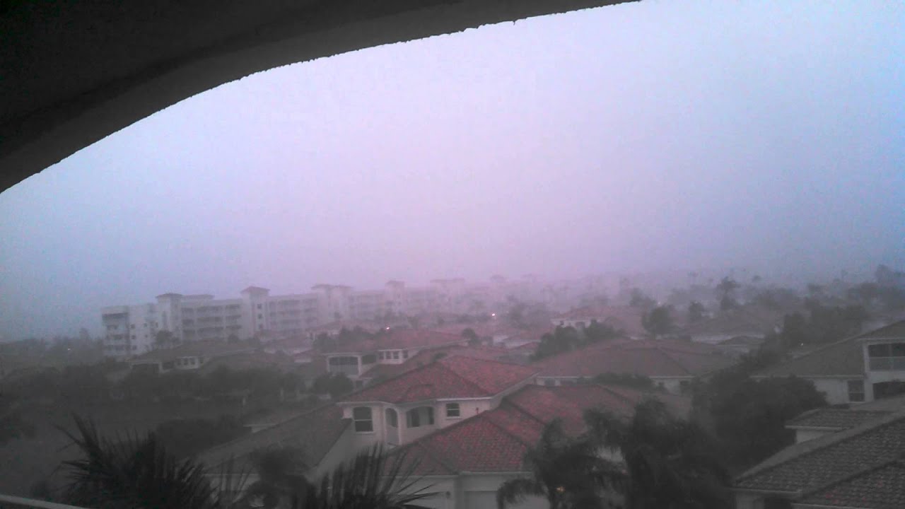 Amazing Rain Storm. Merit Island Florida barefoot running shoes nike