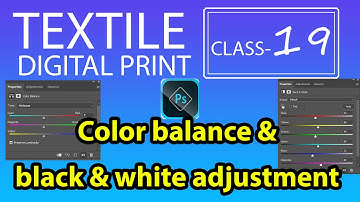 color matching digital print  (Photoshop color balance & black & white adjustment )class-19 (hindi)