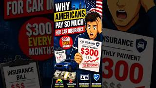 Americans are paying INSANE amounts for car insurance 😳.#insurance #finance #money #usa #creditscore