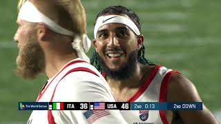 U.S.A. vs. Italy Men's Flag Football Championship at 2022 World Games Highlights screenshot 2