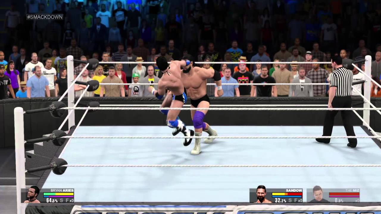 Phasing Through Damien Sandow (WWE 2K15 Glitch)