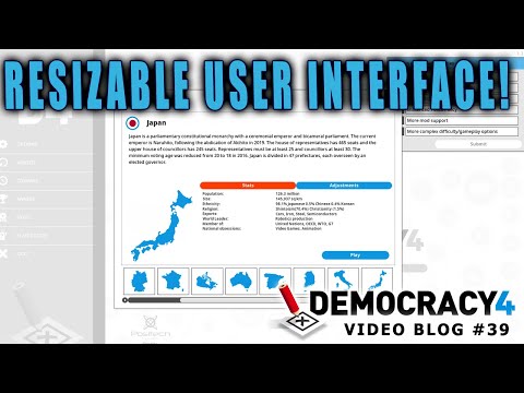 Democracy 4 Developer Blog #39: Resizable User Interface