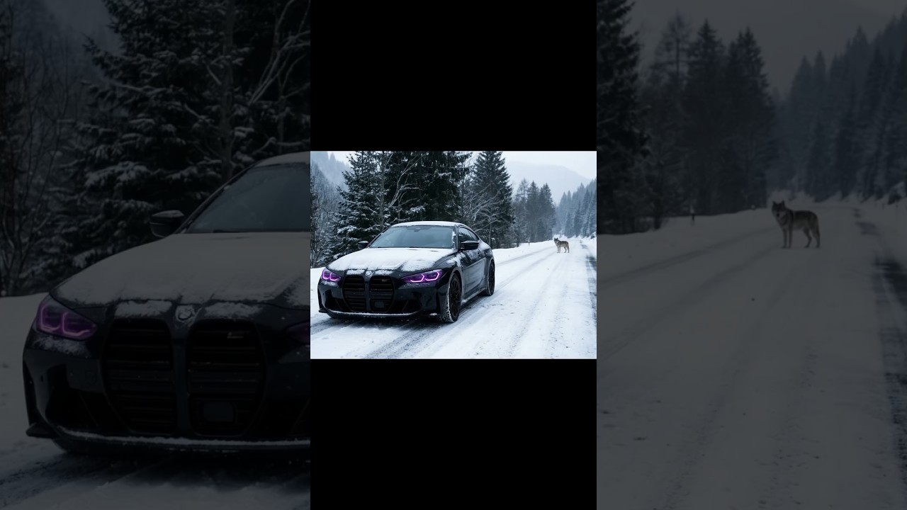 BMW in Snow Just Hits Different ❄️  #bmw #car #supercars