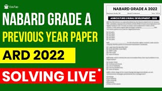 NABARD Grade A Previous Year Paper | NABARD PYQ 2022 ARD | NABARD Grade A 2023 Syllabus Preparation