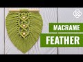 Macrame Feather With Beads | Macrame Feather Leaf | Macrame Feather Tutorial