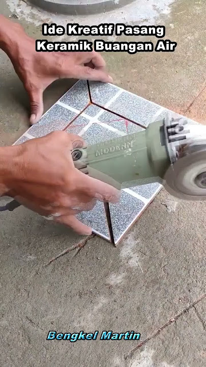 Ide Kreatif Pasang Keramik Buangan Air  #idekreatif #kreatif #ideas #ide #diy #tutorial #unik #2024