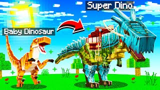 Upgrading DINOSAURS to GOD DINOSAURS in MINECRAFT!