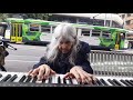 Street Pianist Natalie Trayling -  'The Trams'