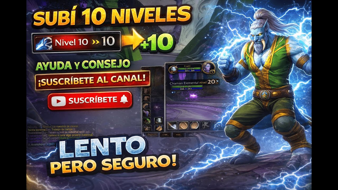 🎮 Subí 10 Niveles en WoW ⚡ Chamán Elemental | Lento pero Seguro | Gambare