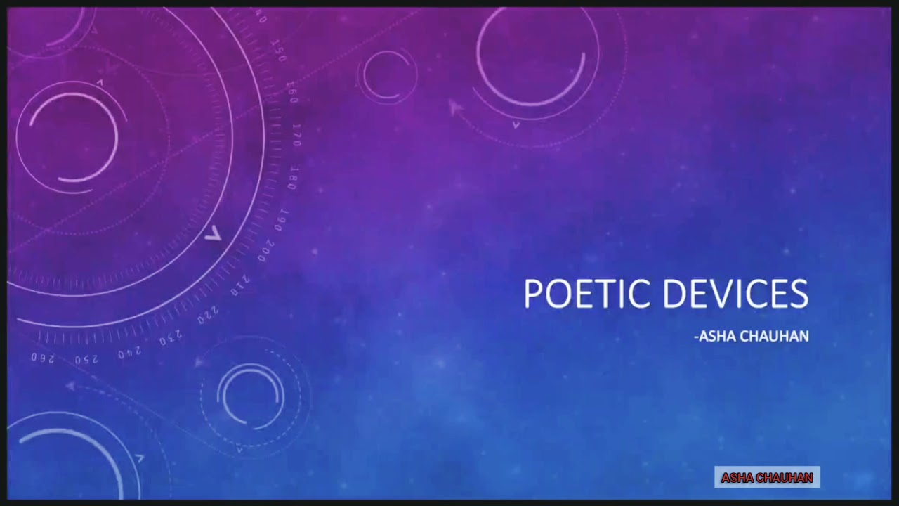 Poetic Devices Class 12th CBSE YouTube