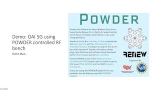 Celebrity OAI 5G Using POWDER Controlled RF Bench Net Worth