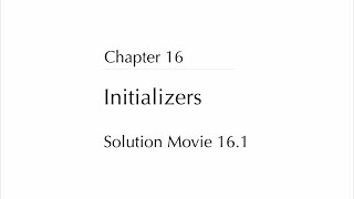 Learn to Code in Swift : Initializers (13 of 20)