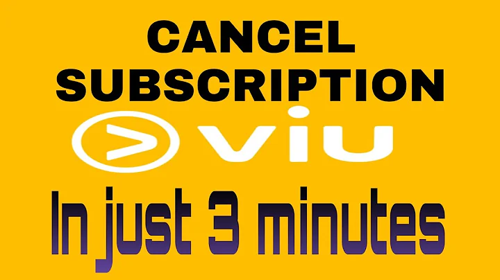 HOW TO CANCEL VIU SUBSCRIPTION IN 3 MINUTES 2022