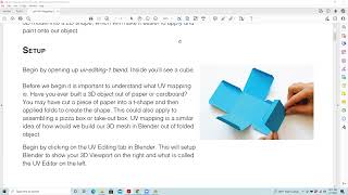 Blender - UV Mapping - Part 1