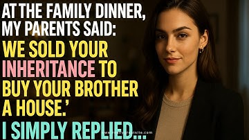 “At The Family Dinner, My Parents Said: ‘We Sold Your Inheritance to Buy Your Brother a House.’ I...