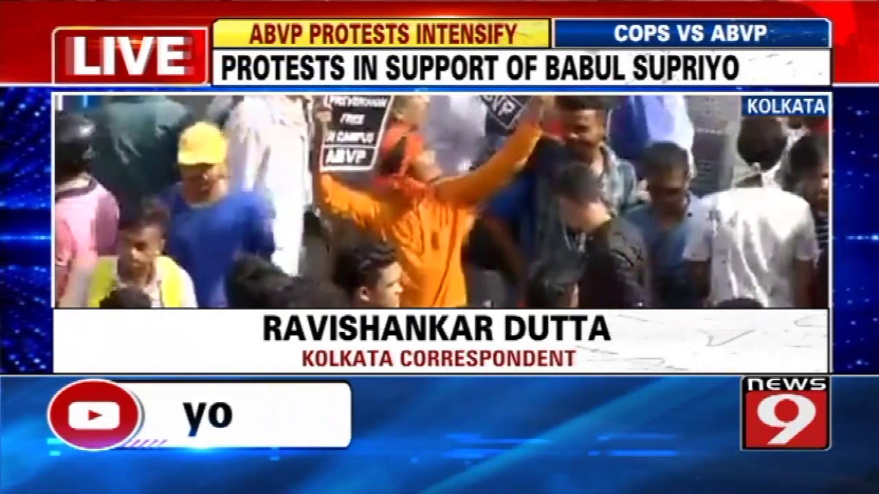 ABVP protest intensifies in Kolkota