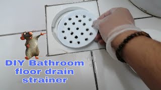 DIY Bathroom Floor Drain Strainer | Floor trap  | Shower Drain Floor Replacement @kuya Neil's vlog