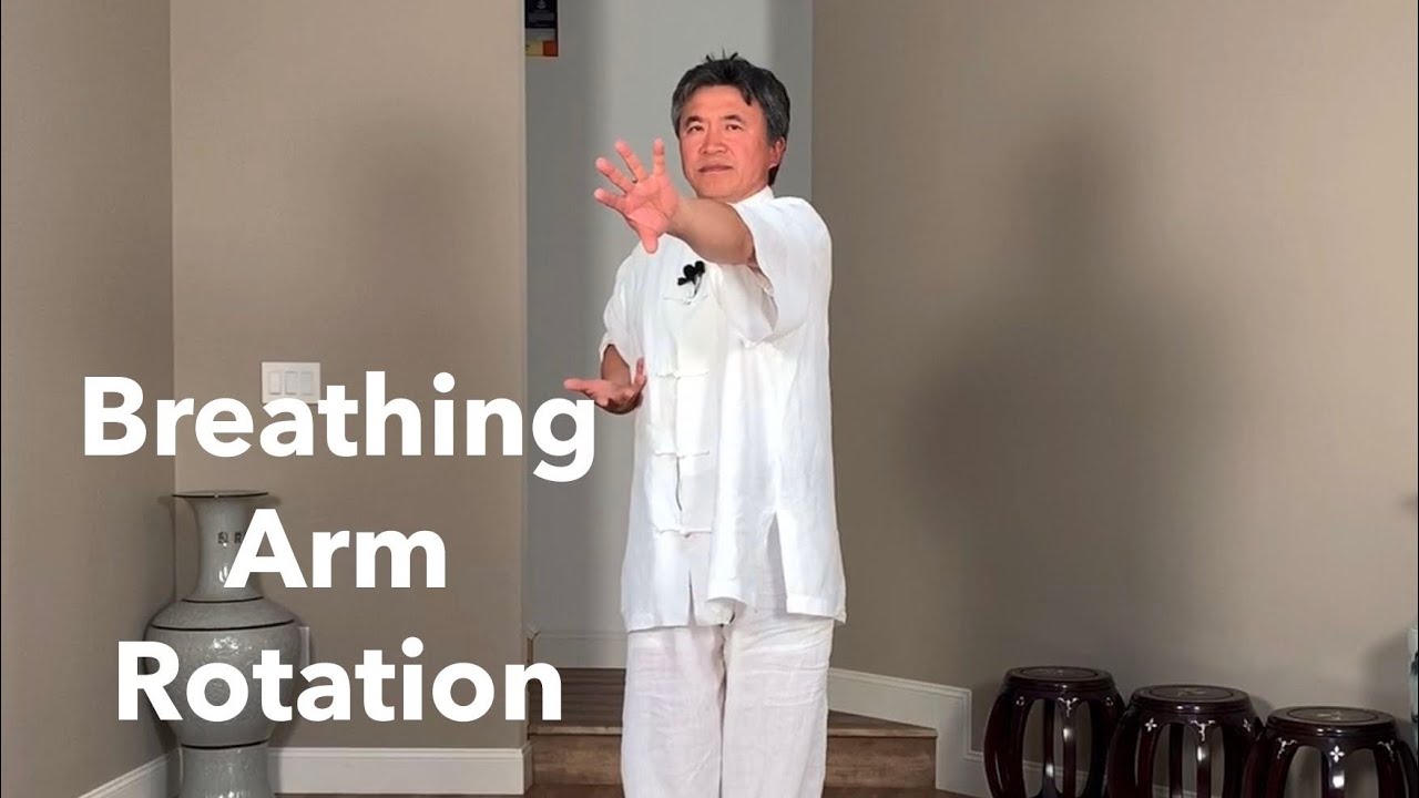 5 Minute Qigong 02 Breathing and Arm Rotation YouTube