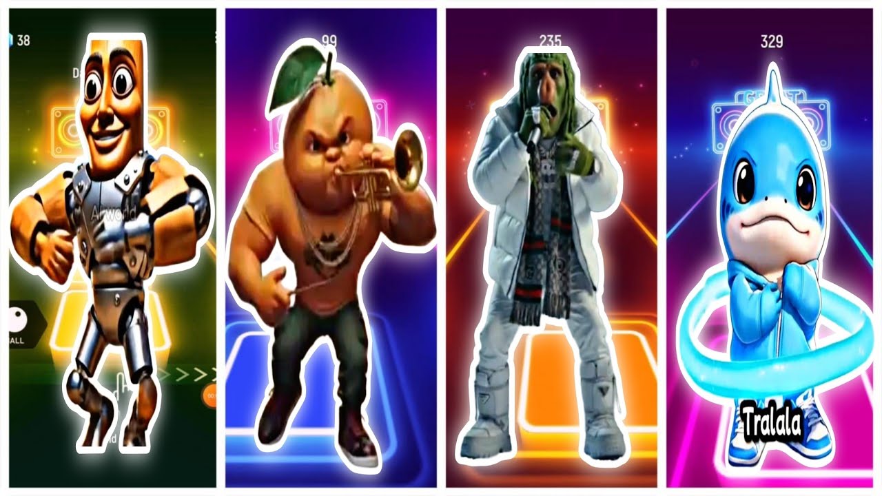 Tiles hop dansing. Italian brainrot dansing to the tiles hop. Who is better? 