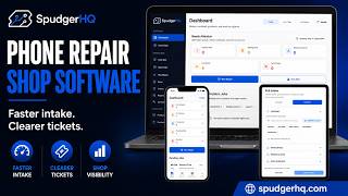 SpudgerHQ Promo Video | Phone Repair Shop Software screenshot 2