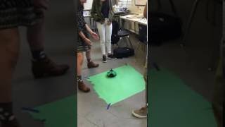 Students Programming Robots
