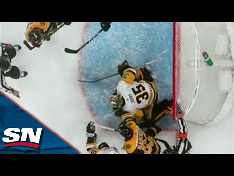 Brad Marchand Punches & Hits Tristan Jarry In The Head With Stick