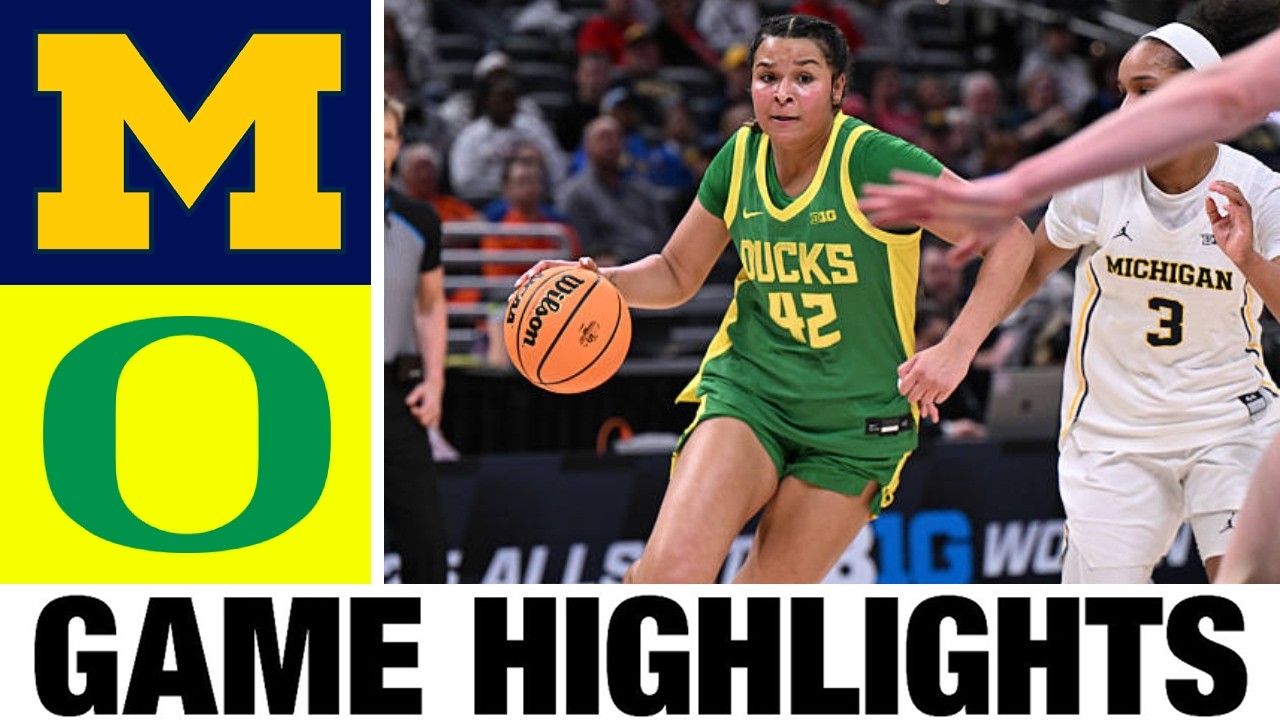 #8 Michigan vs Oregon Highlights | Women's Basketball | College Basketball 2026