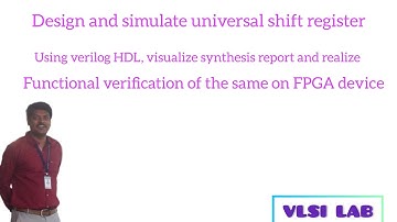 Design and simulate universal shift register using HDL