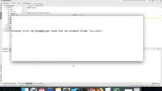 original error:  no chromedriver found that can automate chrome