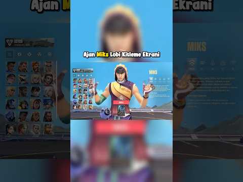 Ajan Miks Lobi Ekranı Kitleme Amimasyonu 👀 #valorant #gaming cr:valorantleaktr