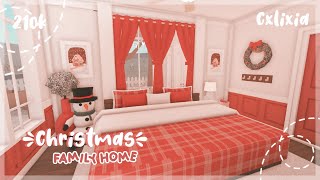 Bloxburg | 2 Story Christmas Family Home 🎄 Interior | House Build | 210k