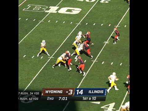 Devon Witherspoon With The Interception Vs Wyoming Big Ten Football 