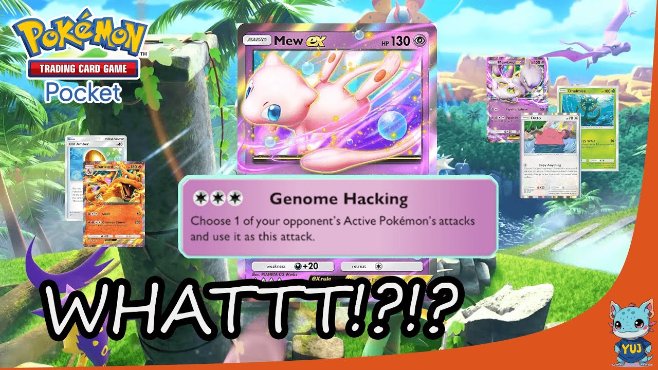CRAZY Genome Hacking Interactions | How does Mew Ex ACTUALLY work? | Pokemon TCG Pocket