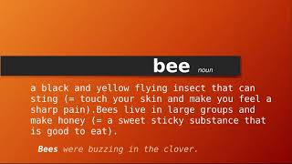 النحلة، معنى النحلة، تعريف النحلة، نطق النحلة